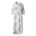 thumbnail image 4 of Robes Florales pour Femmes Robe Tunique Ample Décontractée à Manches Courtes Robes Florales Robe Midi Robes Midi pour Femmes Robe Florale pour Femmes Robes Décontractées pour Femmes, 4 of 8