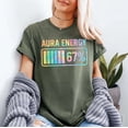 thumbnail image 2 of Aura Energy at 67 Funny Six Seven Meme Gen Alpha Slang T-Shirt, Multicolors, Size S-5XL, 2 of 5