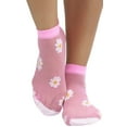 thumbnail image 4 of ToBeInStyle Women's Flower Design Sheer Anklet Fashion Socks - Neon Pink, 4 of 6