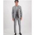 thumbnail image 2 of Bar III Dress Pants Men's 34x32 Light Grey Skinny-Fit Sharkskin Thermal Control, 2 of 5