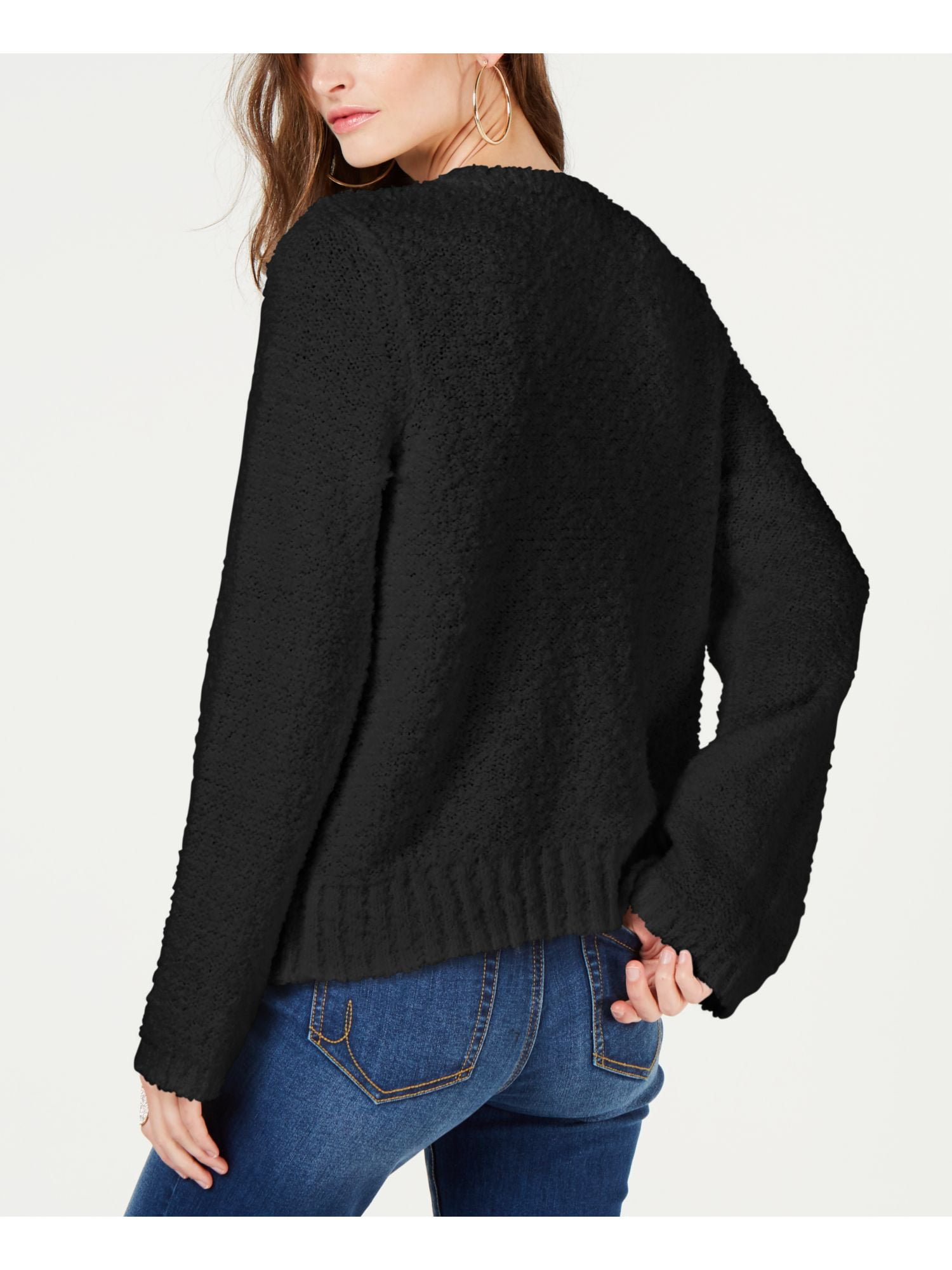 popcorn cardigan black