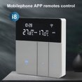 thumbnail image 2 of i8HGC Thermostat Intelligent Wi‐Fi Tuya avec Réglage Automatique de la Luminosité du Rétroéclairage en modes Maison/absent, Télécommande via Application mobile et Commande Vocale compatible avec Alexa et Google Home., 2 of 7