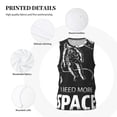 thumbnail image 3 of Naloa I Need More Space Basketball Jersey Reversible Men's Mesh Athletic Sports Shirts Training Practice S-4XLMedium, 3 of 6