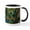 White/Black Inside, variant on CafePress - Peacock Watch! Mug - 11 oz Ceramic Mug - Novelty Coffee Tea Cup