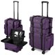 thumbnail image 1 of Byootique Purple 2in1 Rolling Makeup Case Soft Sided Cosmetic Organizer Drawers Byootique Modern, 1 of 11