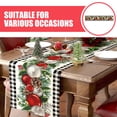 thumbnail image 2 of CIMAXIC Linen Christmas Table Runner Multi for Party and Dining Decor, 2 of 8