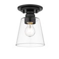 thumbnail image 1 of Z Lite 428F1-MB Annora Contemporary, Utilitarian Matte Black Flush Mount, 1 of 1