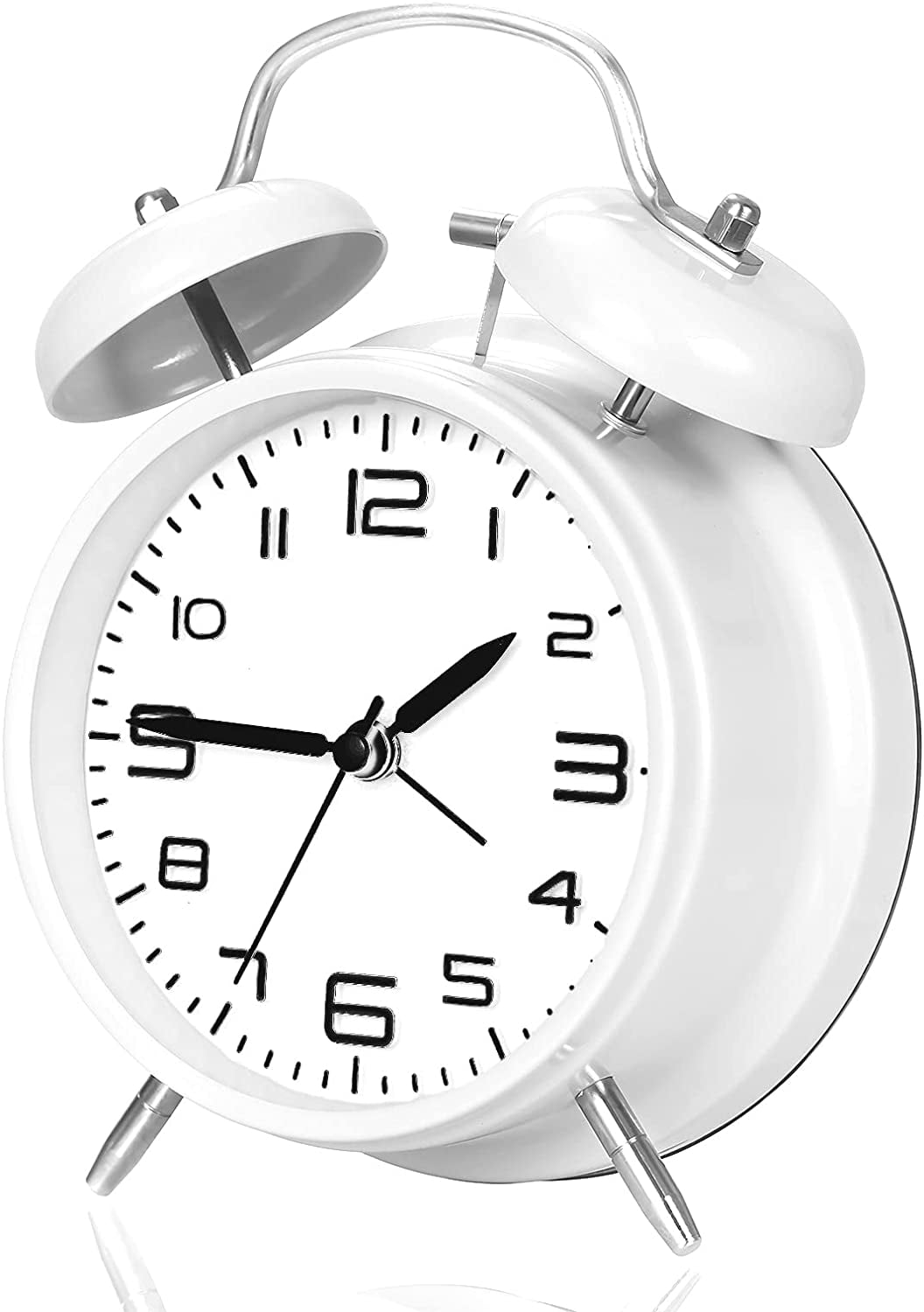 4 inches Twin Bell Alarm Clock for Heavy Sleepers,Loud Alarm Clock with
