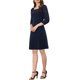 thumbnail image 4 of INSPIRE CHIC Vestido Mini de Chiffon con Cuello Cuadrado y Volantes para Mujeres M Azul Oscuro, 4 of 6