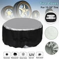 thumbnail image 2 of 4 Pack S Size 13-19 Inch Spare Tire Cover 210D Oxford Cloth Tire Cover 13-23 Inch Car Spare Tire Cover Car Wheel Protector Cover, 2 of 5