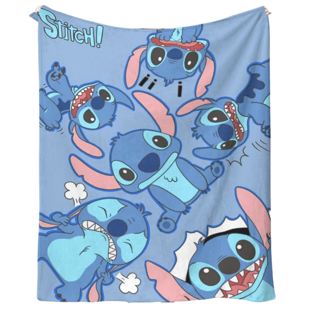 Manta SANMU Stitch Smile de fibra de poliéster 300 g para todas las estaciones