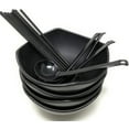 thumbnail image 3 of TJ Global 56 Ounce Large Melamine Japanese Ramen Noodle Soup Bowl Set Hard Plastic Dishware for Udon Soba Pho Asian Noodles - 8.27" x 4.72", Comes with chopsticks and spoons (4 Sets), 3 of 3