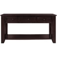 thumbnail image 4 of Lunale 55.1" Modern Storage Console Table with 3 Drawers and 1 Shelf for Entryway, Living Room, Brown, 4 of 6