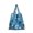B, variant on Reusable Shopping Bag Foldable Waterproof Nylon Tote ,Large Capacity, Hidden Pocket, 22"x15.75", Machine Washable, Multicolor