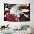 thumbnail image 6 of Easygdp Eagle With Hat And Roses Tapestry Wall Hanging, Wall Tapestries for Bedroom Aesthetic Living Room Office Decor 60x40in, 6 of 8