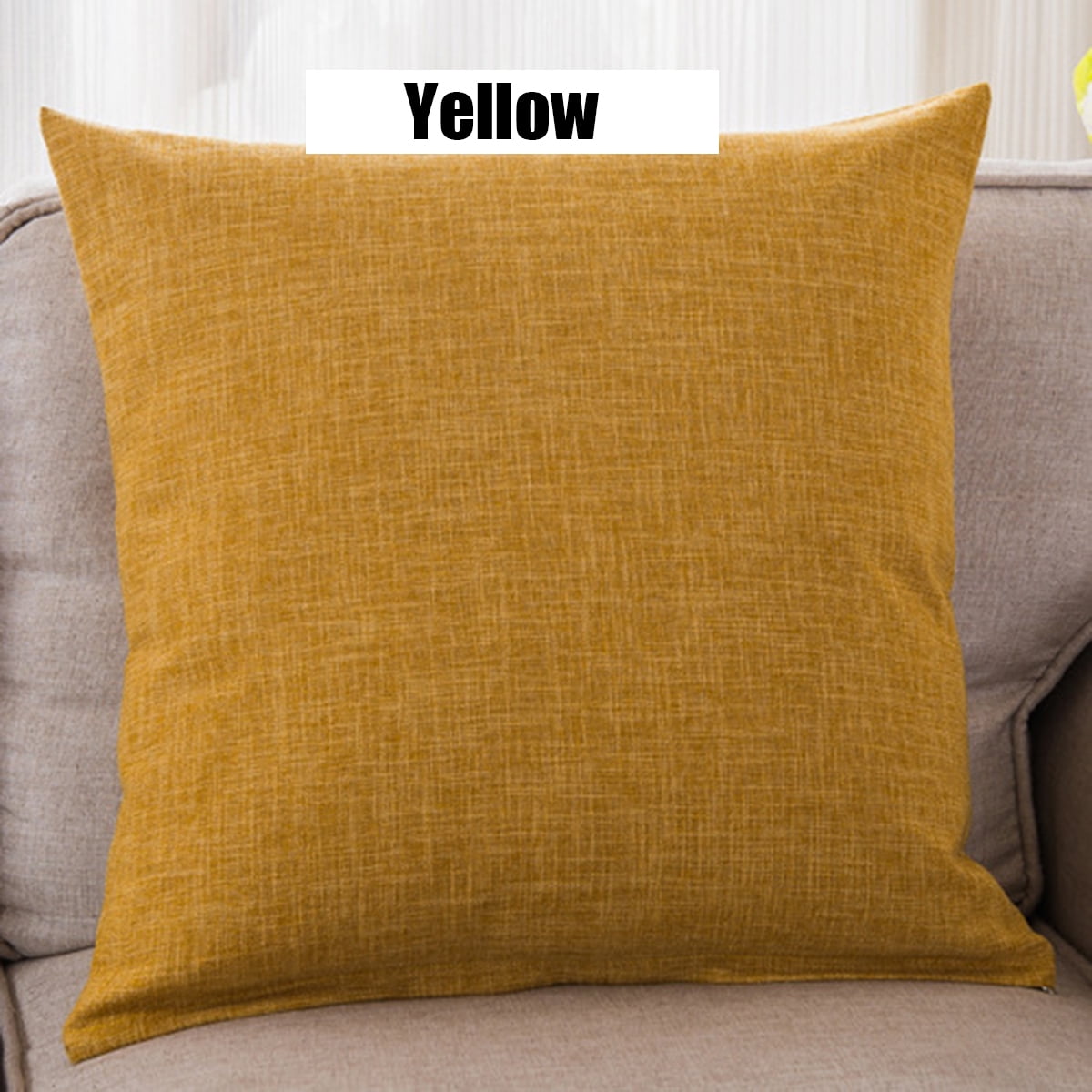 Cushion Covers For Pillows 18 Cotton Linen Sofa Car Home Waist