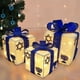 thumbnail image 1 of pstuiky Caja de regalo con luces navideñas, juego de tres piezas de guirnalda de luces LED navideñas para decoración de fiestas y ambiente navideño., 1 of 6