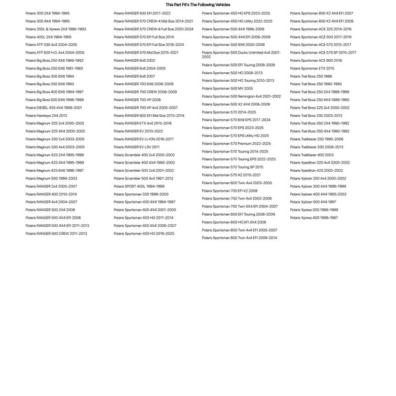 Tusk Ball Joint Kit Lower For Polaris Trailblazer 250 1990-2006