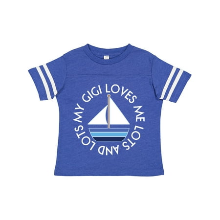 

Inktastic My Gigi Loves Me Sailboat Boys Sailing Gift Toddler Boy Girl T-Shirt