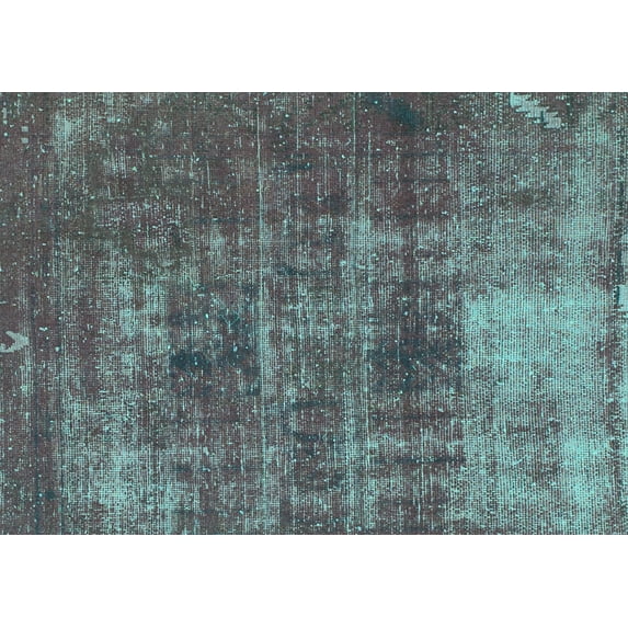 Ahgly Company Indoor Rectangle Oriental Turquoise Blue Traditional Area Rugs, 5' x 8'