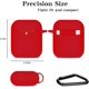 thumbnail image 4 of Silikonhülle Für AirPods Schutzhülle Stoßfeste & Staubdicht Hülle für AirPods Case Kompatibel mit AirPods 1&2 Front-LED Sichtbar Tasche Abdeckung Haut mit Karabiner Sailing  Electrónica, 4 of 6