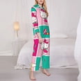 thumbnail image 4 of Lsque Sanrio Pattern Long Sleeve Pajama Set for Women - Soft 2-Piece Sleepwear and Loungewear Set with Pockets, Comfy Nightwear, 4 of 8