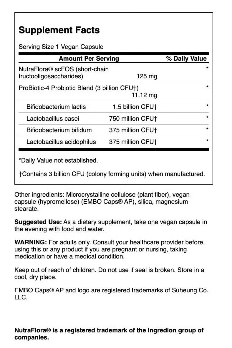 Swanson Probiotic-4 3 Billion Cfu 60 Veg Caps 2 Pack