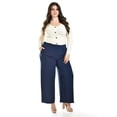 thumbnail image 1 of Pantalon de pierna ancha Roman Fashion /Tallas Extras, 9202 (Azul marino) azul marino 36, 1 of 6