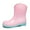 Pink, variant on AUXDIQ Wellington Boots Women Mid-calf Wellies Waterproof Rain Boots Outdoor Garden Shoes