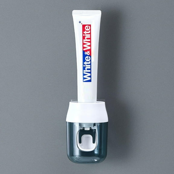 Automatic Toothpaste Dispenser Wall Mounted, Hands-Free Squeezer for Kids & Adults, No Mess Bathroom Organizer with Adhesive Stickers, BPA-Free (Fits Most Tubes) Walmart Clearance