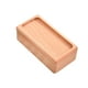 thumbnail image 5 of Joyero organizador para mujer, rectangular, cofre del tesoro Color madera claro, 5 of 9