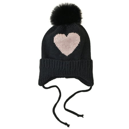 

Relanfenk Baby Hats Unisex Children s Winter Love Pattern Fashion Cap Knitting Pullover Protect Ears Warm Hat