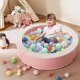 thumbnail image 4 of Costway 44.5" x 10" Baby Ball Pit Detachable Foam Ball Pit with 50 Colorful Ocean Balls Pink, 4 of 10