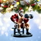 thumbnail image 3 of Pendientes Navideños Grandes Adornos Árbol Navideño Adornos Para Colaboradores Adornos Para Árbol Dos Collares Doble Impresión Santa Fitness Musculatura, Ornaments De Navidad Grandes Adornos, 3 of 9