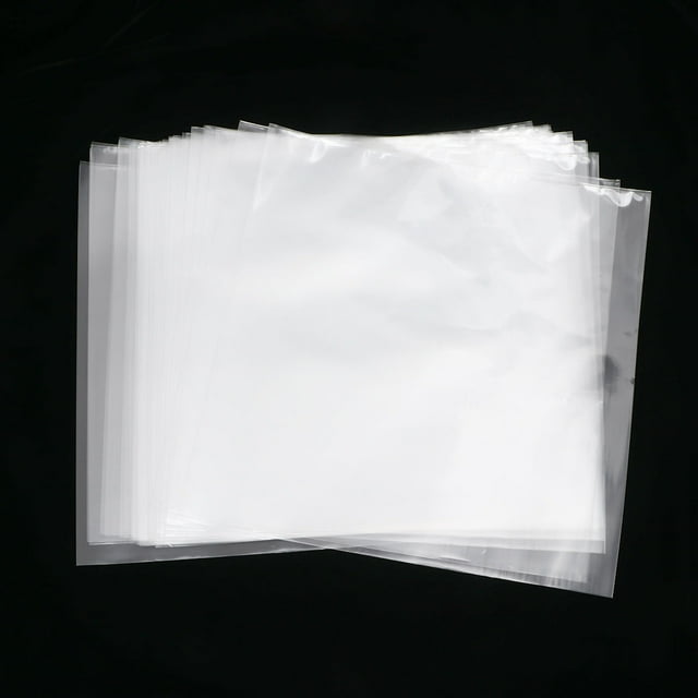 CIMAXIC 50pcs Vinyl Storage Bags CD Holders Transparent CPP Dustproof for Collectors