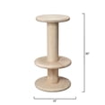 thumbnail image 3 of Jamie Young Co Rye Mango Wood Barstool Cream, 3 of 4
