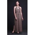 thumbnail image 5 of Bimba Geometric Ladies Sleeveless Long Print Maxi Dress with Side Slits Summer Wear-XX-Large, 5 of 6