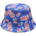 thumbnail image 5 of CoCopeaunts Mens Bucket Hats Colorful Pineapple Pattern Double-Sided Use Women Basin Hat Outdoor Travel Sunscreen Sun Caps, 5 of 8