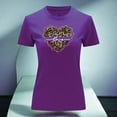 thumbnail image 3 of Playera Blusa Con Impresion De Corazon Love Animal Print Color Morado Talla Grande Marca Emil SaEs, 3 of 4