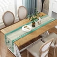 thumbnail image 3 of Rustic Farmhouse Table Runner, Teal Daisy Floral Flowers and Butterfly Table Runners for Dining Room, Kitchen, Living Room, Holiday and Party Table Decor 13 x 72inch, 3 of 4