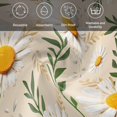 thumbnail image 6 of Spring Daisy Cloth Napkins, Country Watercolor Flower Leaf Plant Washable and Reusable Dinner Napkins Set of 4, Table Napkin for Kitchen Party Birthday Wedding Hotel Housewarming 20"x20", 6 of 9