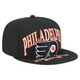 thumbnail image 3 of Men's New Era Black Philadelphia Flyers Oversized Vintage Arch 59Fifty Fitted Hat, 3 of 5