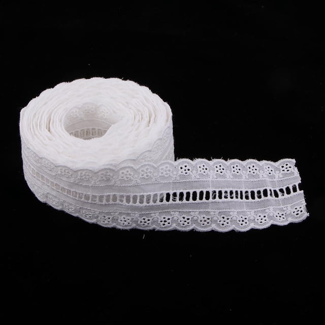 Elástico con Encaje Macarena 5 Yds 5cm Borde de encaje elástico