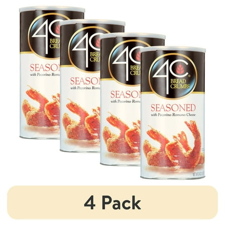 (4 pack) 4C Seasoned Bread Crumbs, 24 oz