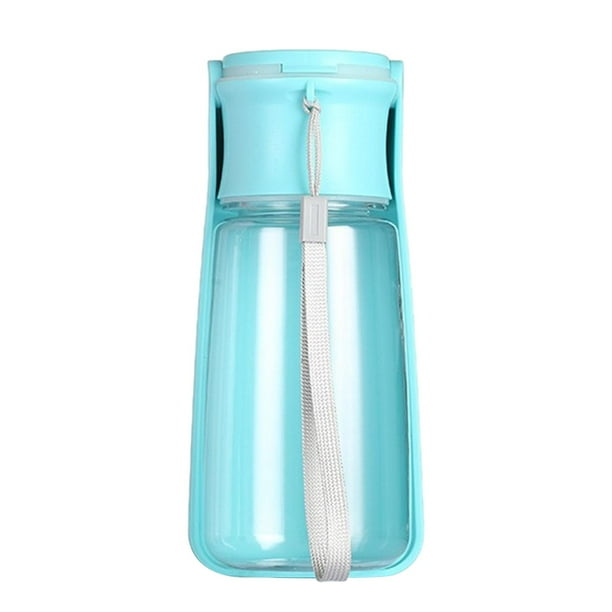 Botella de agua para mascotas, taza de agua para perros, dispensador de agua plegable, botella para mascotas Azul