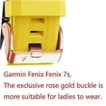 thumbnail image 3 of For Garmin Fenix 6s Pro 20mm Rose Gold Buckle Silicone Watch Band, 3 of 4
