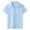 Light Blue, variant on lnmuld Girls V Notch Collar Short Sleeve Polo Shirt Back to School Uniform Basic Solid Color Slim Fit Casual Top 9-10 Years,Light Blue