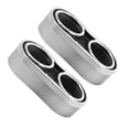 thumbnail image 4 of Miangastore Double Hole Auto Accessory Cup Holder Silver 2Pcs 6.4X3.1in, 4 of 8