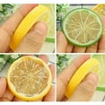 UHUSE Faux Decorations, 10Pcs Plastic Fake Lemon Slice, Lifelike ...