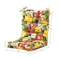 thumbnail image 4 of Aloha Black Floral 44 x 22 in. Outdoor High Back Chair Cushion (2-Pack) by Greendale Home Fashions, 4 of 9